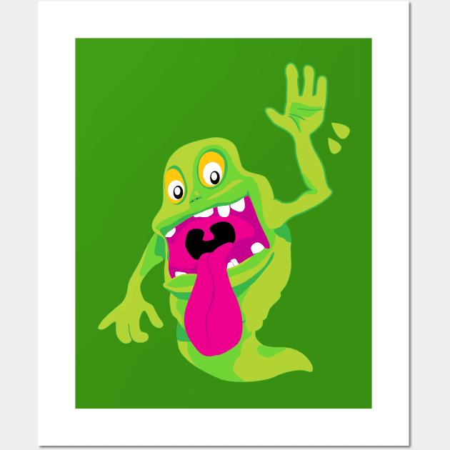 Slimer Waves Wall Art by ATLGhostbusters